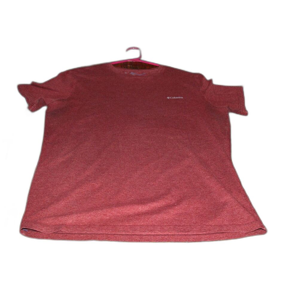 Columbia Sportswear Men's Heathered Burgundy T-Shirt - Size L